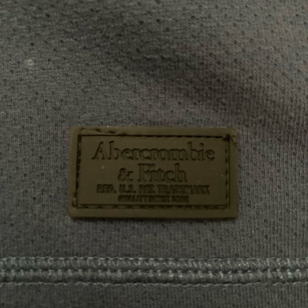 Abercrombie & Fitch Full Zip Hoodie Jacket Mens Navy blue Small Waterproof Hood - Picture 3 of 7